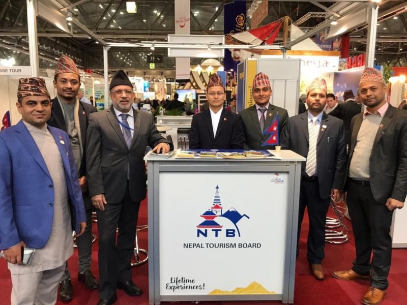HE Ambassador Mr. Prakash Kumar Suvedi at Nepal Stall | Vienna, Austria